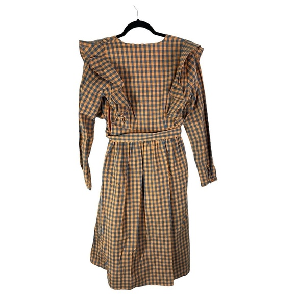 Glamorous Gingham Long Sleeve Dress Size 4 NEW NWT - Picture 2 of 8